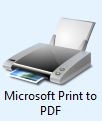 Print to PDF in Windows 10